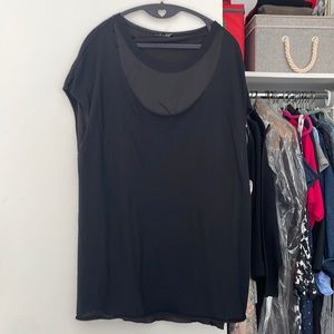 Lafayette 148 cashmere and silk tunic sweater